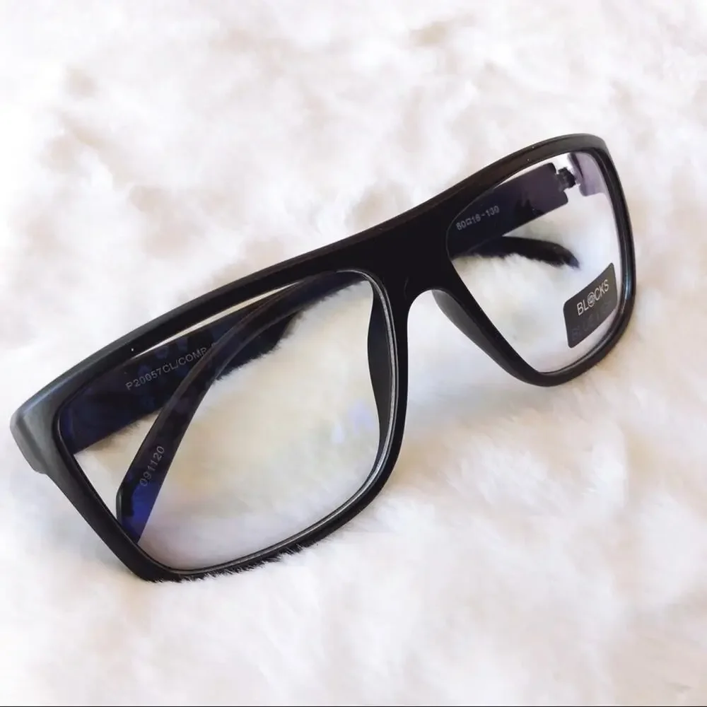 Anna Matte Black Computer Blue Light Glasses
